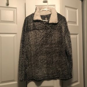 Grey Sherpa 3/4 Zip Pullover